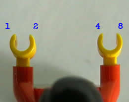 Finger numbers 1-8